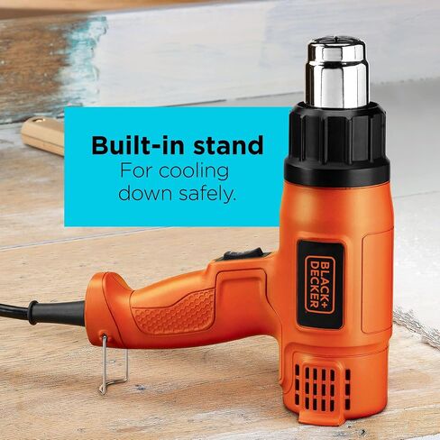 BLACK+DECKER Heat Gun, 1350 Watt, Dual Temperature Settings, Corded (HG1300) in Kuwait