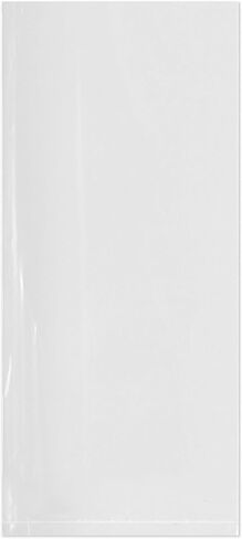 Plymor Flat Open Clear Plastic Poly Bags, 2 Mil, 8" x 18" (Pack of 100) in Kuwait