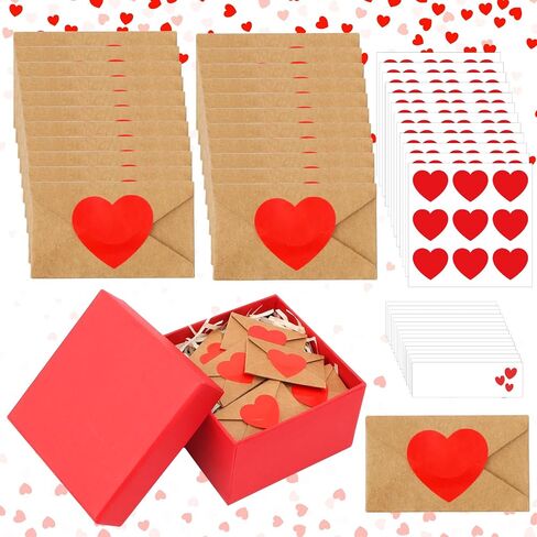 80 Sets Mini Love Notes with Blank Note Cards Mini Envelopes in Kuwait