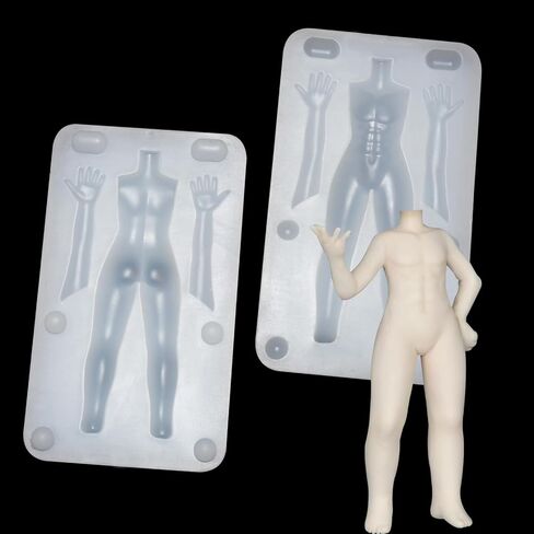 Ultra Light Clay Doll Face Mold,3D Silicone DIY Face Molds, Face Head Polymer Clay Mold for Doll Making(4cm Head Mold-001) in Kuwait