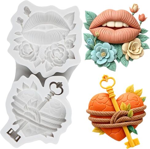 Heart Polymer Clay Mold Love Heart Silicone Molds in Kuwait