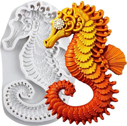 Seahorse Polymer Clay Mold Seahorse Silicone Molds in Kuwait