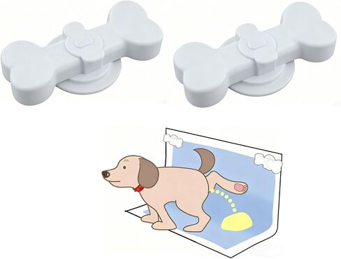 2 Pack Potty Training Pad Magnetic Holder Compatible for Leg-Lifting with Strong Adhesive and Magnets for Any Size Puppy Pads Indoor Dogs House Wall in Kuwait