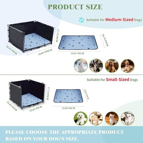 Dog Pee Pad Holder Tray with Washable Pee Pad - 34.64"x28.34"x17.72" in Saudi Arabia