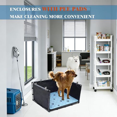 Dog Pee Pad Holder Tray with Washable Pee Pad - 34.64"x28.34"x17.72" in Saudi Arabia