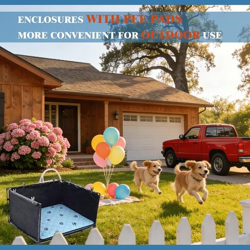 Dog Pee Pad Holder Tray with Washable Pee Pad - 34.64"x28.34"x17.72" in Saudi Arabia