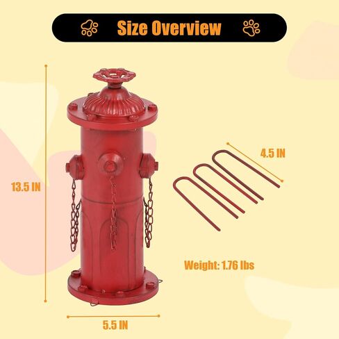 Fire Hydrant for Dogs to Pee On 13.5" Metal in Kuwait