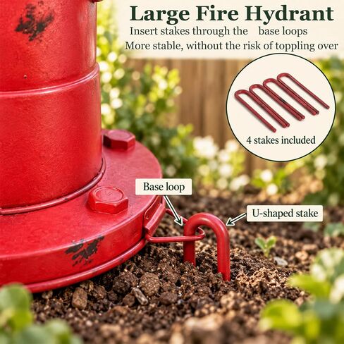 24" H Fire Hydrant for Dogs to Pee On, M to L Dog Metal Fire Hydrant Pee Post in Kuwait