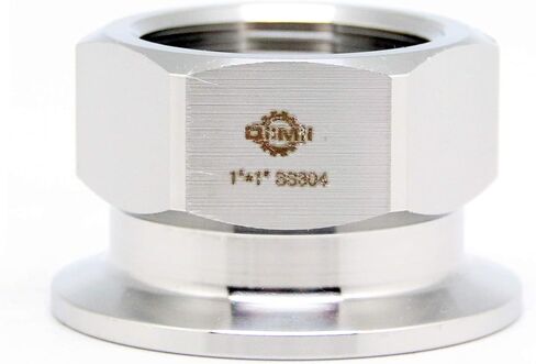 QiiMii 3/4" Tri clamp Adapter to 3/4" FNPT Thread Ferrule Sanitary Pipe Fitting in Kuwait