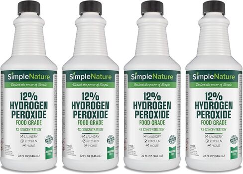 3% Food Grade Hydrogen Peroxide Solution - 1 Gallon - Natural Multipurpose Cleaner - Made in USA - Ideal for Commercial, Residential, Kitchen, Bath, Laundry, and More - Ecofriendly in Saudi Arabia