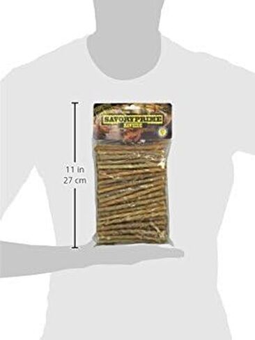 Savory Prime Rawhide 100% Beef Hide Natural Twist Sticks, 5 Inches in Kuwait