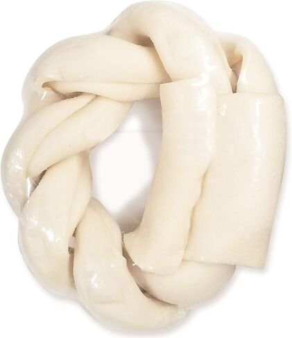 Cadet Premium Grade Beef Hide Braided Donut Dog Chews, 5" in Kuwait