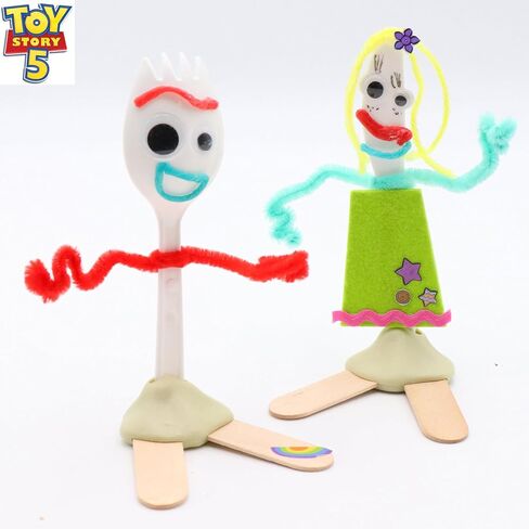 Tara Toys Disney Pixar Toy Story 5 Creativity Set – Art Activity Kit with 30+ Pieces - MYO Forky & Karen, Doodle Board & More – Fun Travel Set for Kids, Party Favor & Gift for Ages 3+ in Kuwait