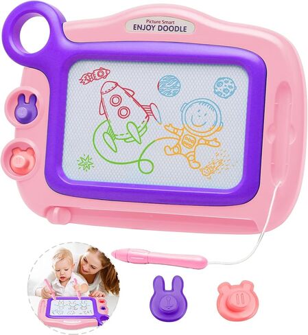 Magnetic Drawing Board for Kids Age 3-5, Erasable Doodle Pad Travel Toy in Kuwait