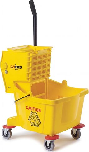 Winco Mop Bucket w/Wringer, 36qt, Red in Kuwait