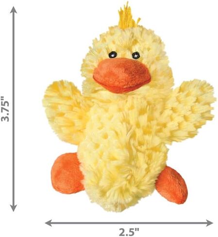KONG Low Stuffing with Squeaker Dog Toy, X-Small, 3 Animals, Bear, Duck, Frog in Kuwait