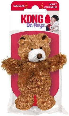 KONG Low Stuffing with Squeaker Dog Toy, X-Small, 3 Animals, Bear, Duck, Frog in Kuwait