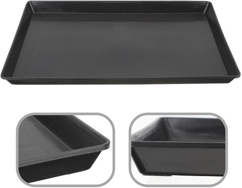 Dog Crate Tray Replacement, ABS Plastic Bird Cage Bottom Pan Black in Kuwait