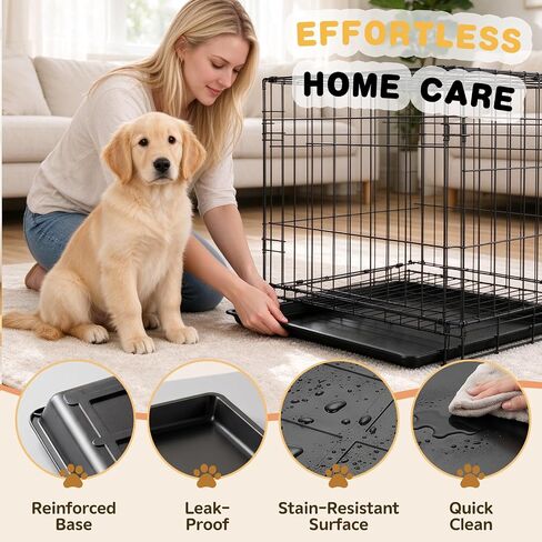 2pcs Plastic PET Cage Replacement Tray Dog Crate Rabbit Bottom Pan in Kuwait