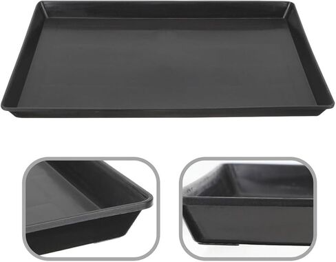 PET Cage Replacement Tray, Black ABS Plastic Drip Pan for Dogs Birds in Kuwait