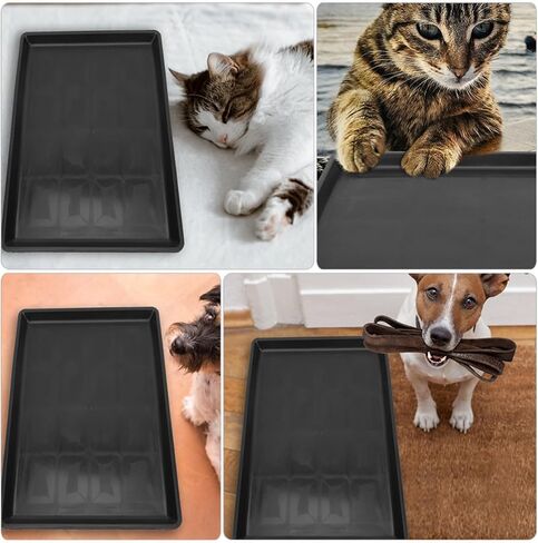 2pcs PET Cage Replacement Pan, Black PP Floor Protector in Kuwait