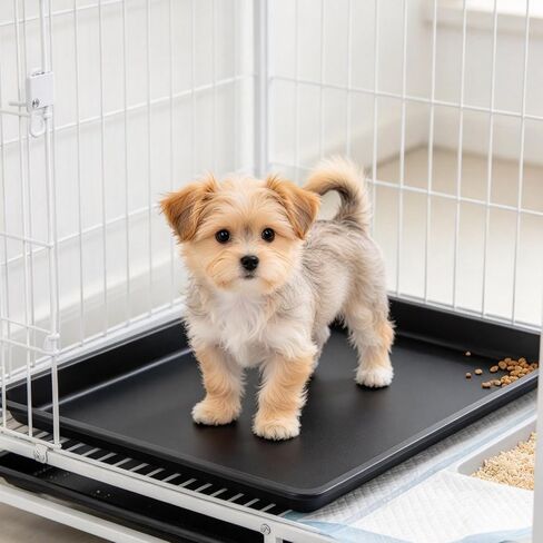 2pcs Plastic Cage Tray Replacement Bottom Pan for Dog and Rabbit Cages in Saudi Arabia