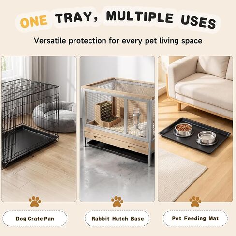 2pcs Plastic Cage Tray Cages, 43x32cm Flat Base in Kuwait