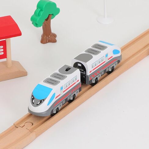 Alloy Model Train with Fine Carved Design and Fine Workmanship, Battery Operated Electric Train for Decoration and Collection, White Color, in Kuwait