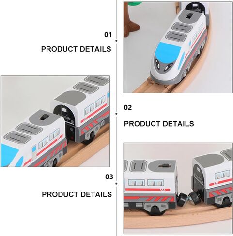 Alloy Model Train with Fine Carved Design and Fine Workmanship, Battery Operated Electric Train for Decoration and Collection, White Color, in Kuwait