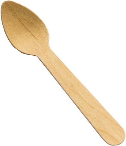 Perfect Stix 6.25" Wooden Cutlery Spoons- Pack of 250ct,Light Brown in Kuwait