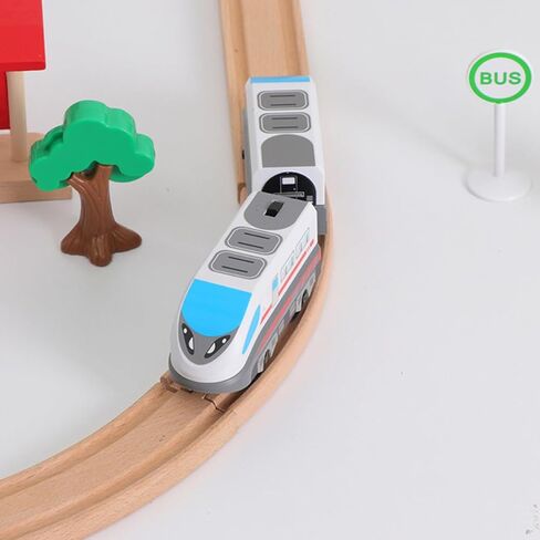 Alloy Electric Model Train Set, White Locomotive Toy, Battery Operated in Kuwait