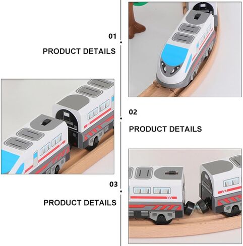 Alloy Electric Model Train Set, White Locomotive Toy, Battery Operated in Kuwait