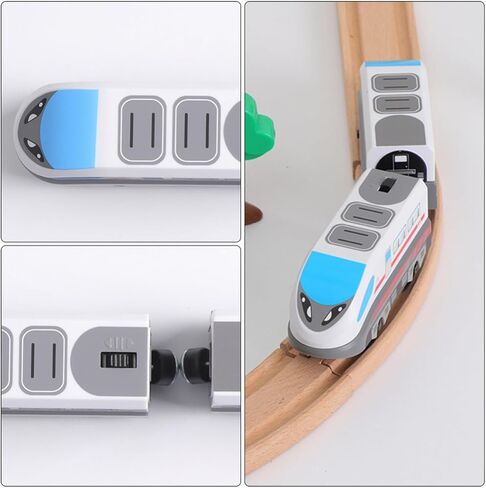 Alloy Electric Model Train Set, White Locomotive Toy, Battery Operated in Kuwait