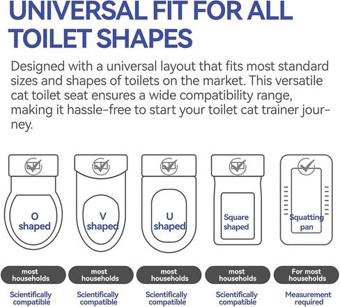 4th Gen Cat Toilet Trainer Kit | Universal Antislip Potty Seat Device(Grey) in Kuwait