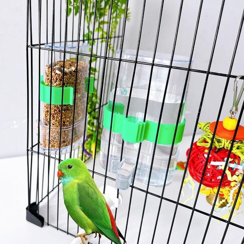 2 Pack Bird Water Dispenser and Feeder for Parakeet Cage Accessories in Kuwait