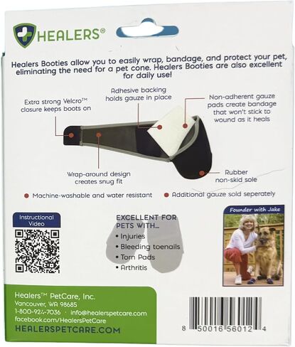 Healers PetCare Medical Dog Boots Box Set with Gauze, Medium in Kuwait