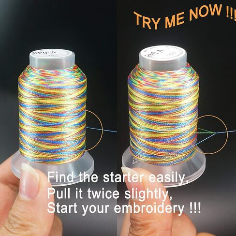 New brothread 25 Colors Variegated Polyester Embroidery Machine Thread Kit in Kuwait