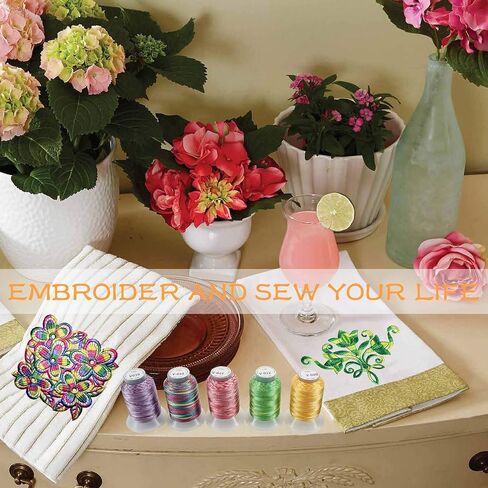New brothread 25 Colors Variegated Polyester Embroidery Machine Thread Kit in Kuwait