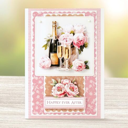 Forever & Always Die Cut Decoupage Collection for Wedding Card Making. 12 Pre-Cut Sheets for 3D Card Toppers Paper Tole by Katy Sue Designs in Kuwait