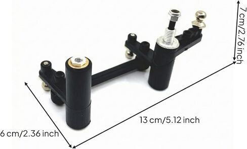 UGPLM RC Car Steering Assembly for 1 10 Scale Electric and Petrol Cars with Cylindrical Mounting Sections and Threaded Hardware for Fine Tuning Steering Alignment Suitable for Hobbyist Maintenance in Saudi Arabia