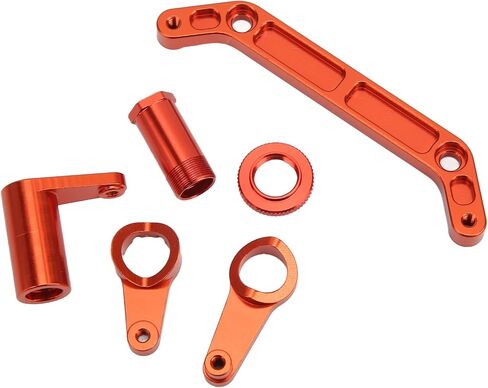 RC Steering Assembly Aluminum Alloy Upgrade Parts (Blue) in Saudi Arabia