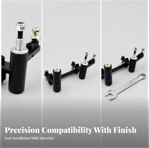 YIJU RC Car Steering Assembly for 1 10 Scale Model Vehicles with Black Molded Linkage and Ball Joint for Smooth Suitable for Routine Servicing and Performance Upgrades in Kuwait