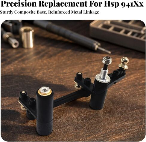 Chosertory RC Car Steering Assembly for 1 10 Scale Model Cars with Connecting Arms and Metal Fasteners for Reliable Directional Movement Suitable for Workshop Repairs and Custom Projects in Kuwait