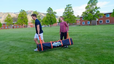 Sky Grid Pro 9 Square Game Giant Lawn Games – Impact Proof PVC Backyard - 5 Heights -Playground Adjustable Square Game System–Windproof and Waterproof–Easy Setup - Nine Square Outdoor Games in Kuwait