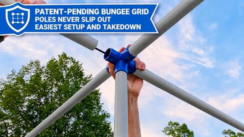 Sky Grid Pro 9 Square Game Giant Lawn Games – Impact Proof PVC Backyard - 5 Heights -Playground Adjustable Square Game System–Windproof and Waterproof–Easy Setup - Nine Square Outdoor Games in Kuwait