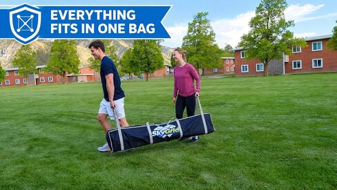 Sky Grid Pro 9 Square Game Giant Lawn Games – Impact Proof PVC Backyard - 5 Heights -Playground Adjustable Square Game System–Windproof and Waterproof–Easy Setup - Nine Square Outdoor Games in Kuwait