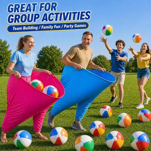 Giant Granny Pants Yard Game, 4-Team Party Set with 20 Balls & 2 Pumps in Kuwait