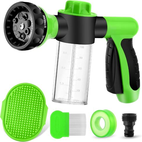 Dog Wash Sprayer Outdoor, 8-in-1 Dog Sprayer Hose Attachment in Saudi Arabia