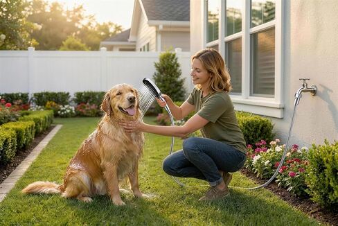 G-Promise 3 Mode Dog Wash Shower Attachment with Pause Mode for Outdoor Use in Kuwait