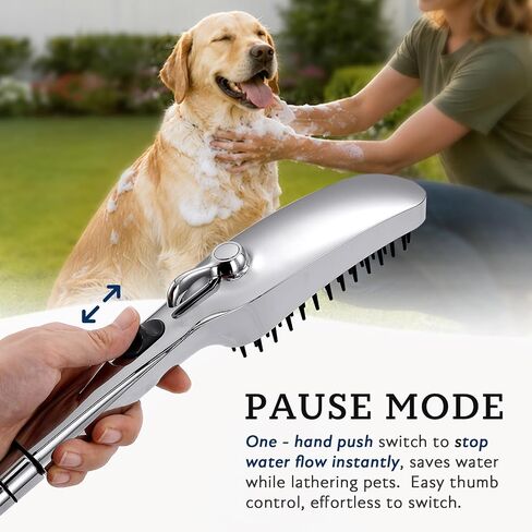 G-Promise 3 Mode Dog Wash Shower Attachment with Pause Mode for Outdoor Use in Kuwait